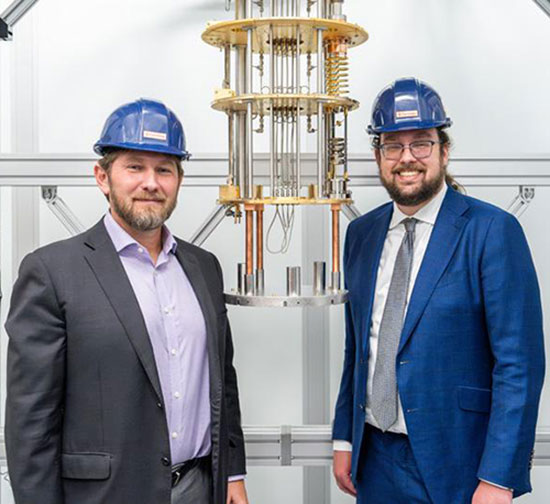 Dan Baxter with Travis Humble, Director of QSC at Oak Ridge National Lab. Photography by Dan Svoboda