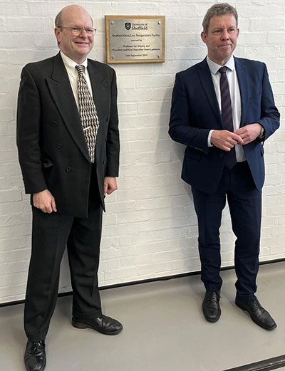 The Sheffield Ultra Low Temperature facility opening earlier this year